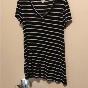Long striped tee